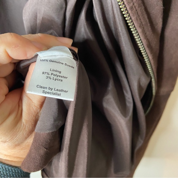 ECRU suede jacket, brown, size 10 - Picture 5 of 6